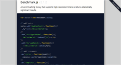 Desktop Screenshot of benchmarkjs.com